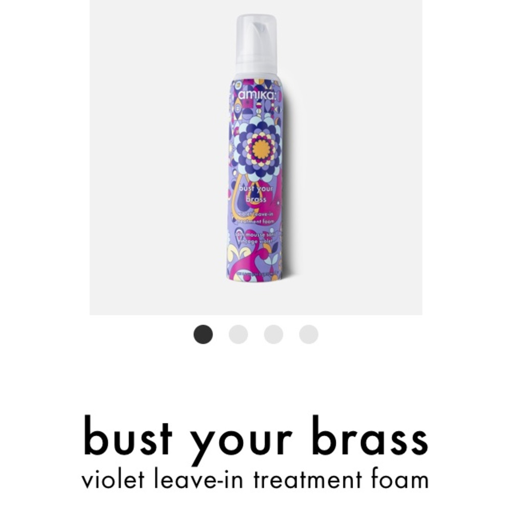 Amika Bust Your Brass Violet Leave-In Foam